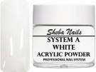 Sheba Nails - Selvjevnende akrylpulver - White - 15 ml thumbnail