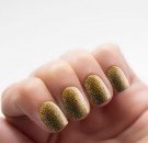 Gel Nail Sticker - Semi Cured - GLITTER GOLD thumbnail