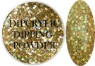 Dipcrylic Acrylic Dipping Powder - Unicorn Poop Collection - Holographic Liquid Gold thumbnail