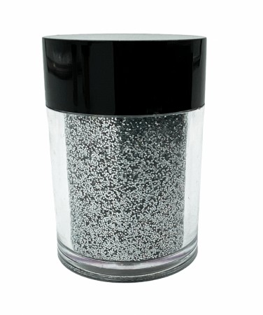 Glitterpulver - Silver Aurora Borealis - Krukke med 6,21 ml
