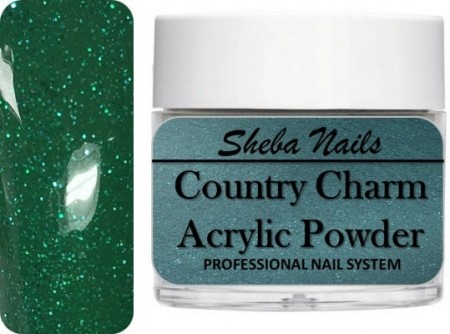 Country Charm Color Acrylic Powder - Evergreen