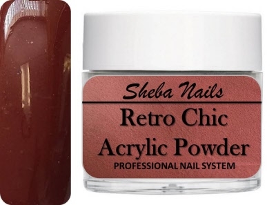 Sheba Nails Acrylic Powder - Retro Chic - Brick