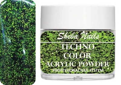 Sheba Nails Techno Color Acrylic Powder - Goblin