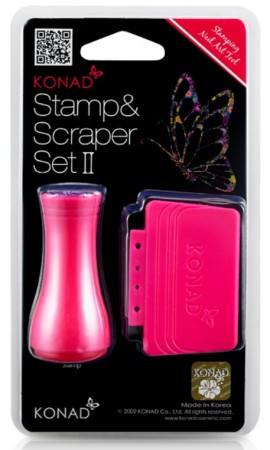 Konad Nail Art - Stamp & Scraper Set II