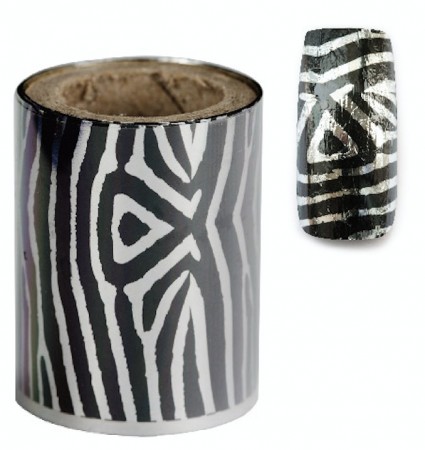 Nail Art Foil - 06 - Zebra Stripe