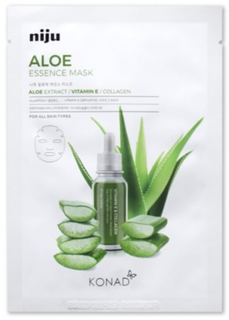 [NIJU] Aloe Essence Mask - Korean Sheet Mask [K-Beauty] 20 g