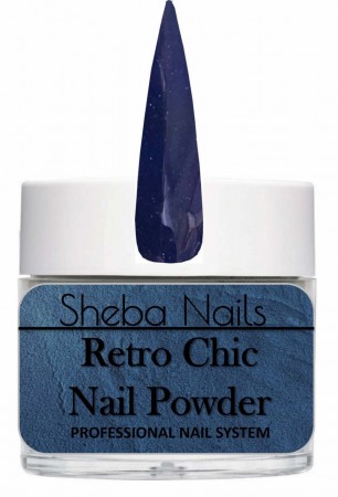 Sheba Nails Acrylic Powder - Retro Chic - Navy