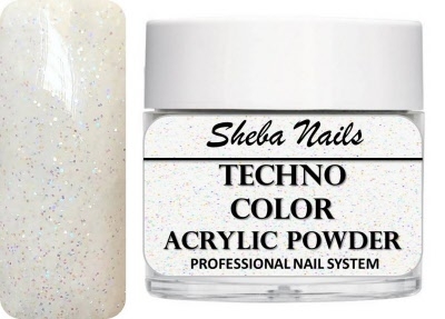 Sheba Nails Techno Color Acrylic Powder - Sparkling Angel