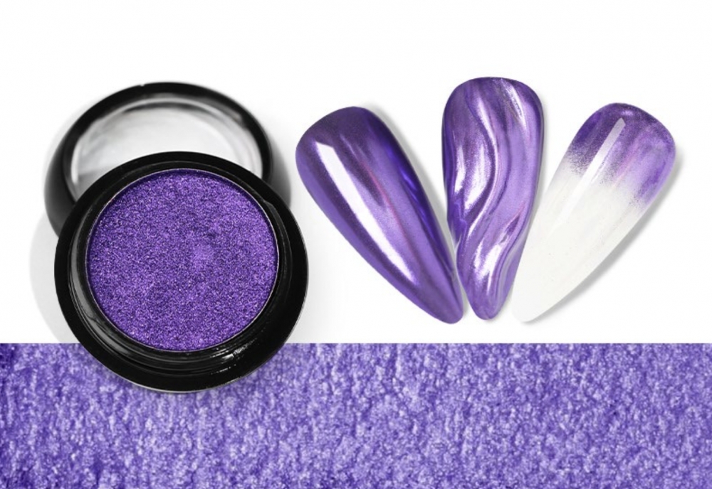 Solid Magic Mirror Chrome Nail Powder - 04 - Violet
