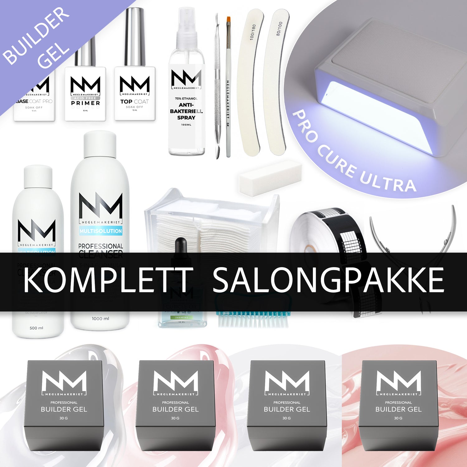 Komplett Salongpakke Builder Gel