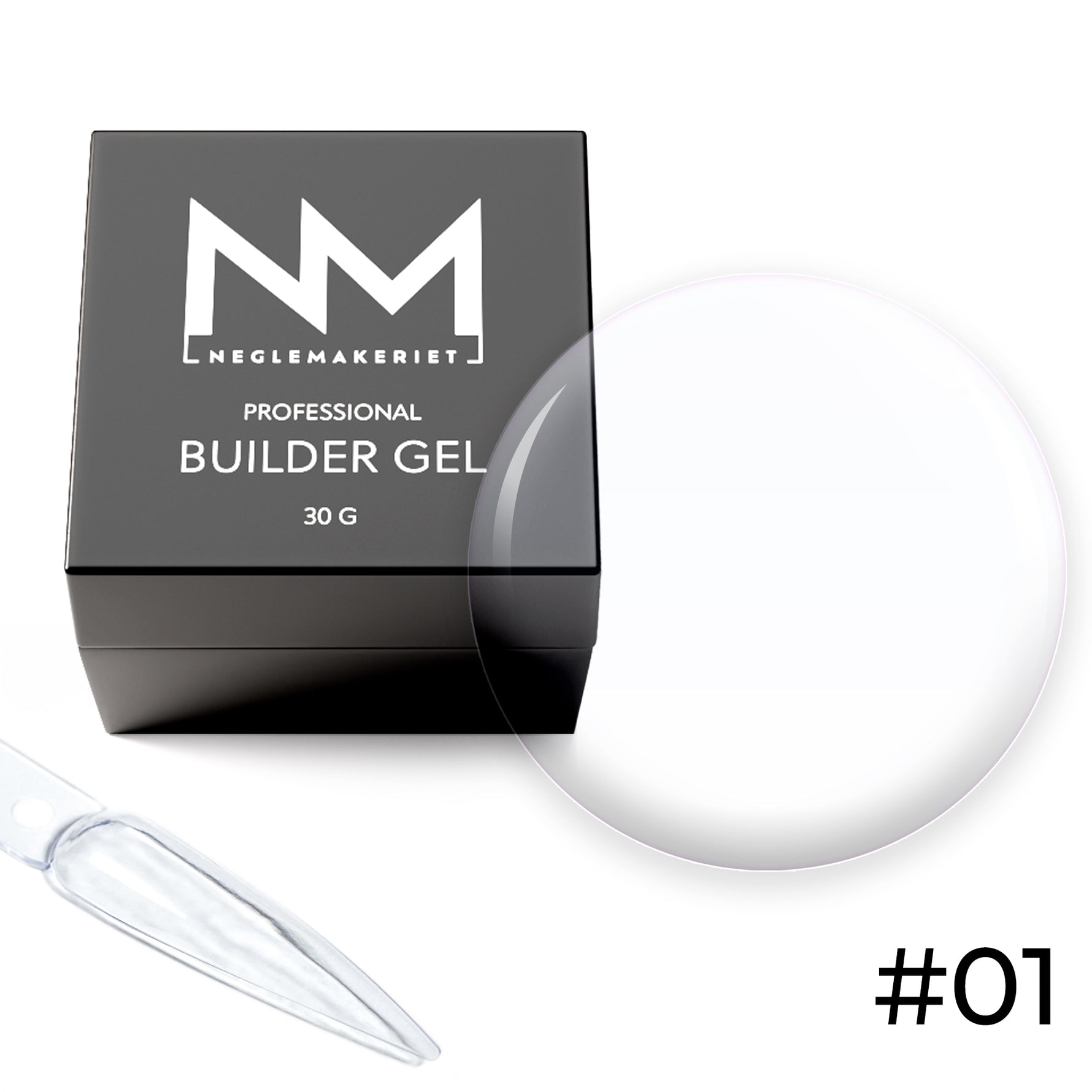 Neglemakeriet Professional Builder Gel #01 klar