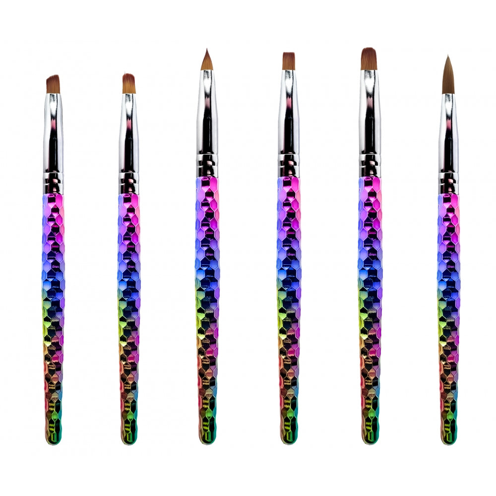 Rainbow Brush Kit - Pakke med 6