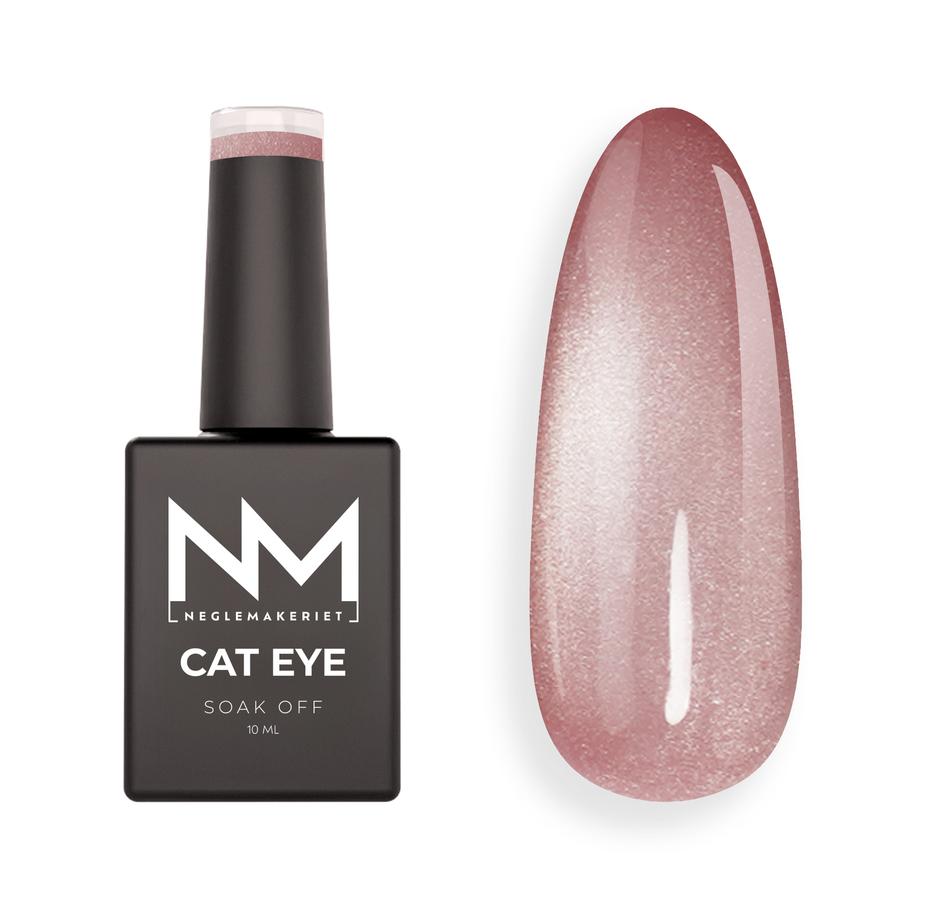 Neglemakeriet Cat Eye Gel Polish VELVET CRYSTAL #01 Light Pink