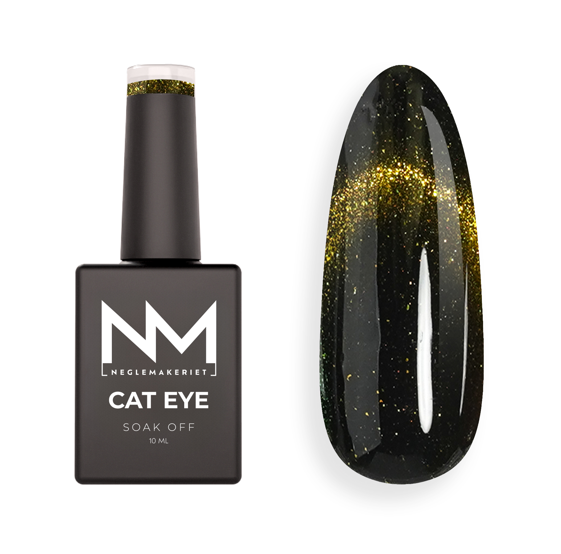 Neglemakeriet Cat Eye Gel Polish GALAXY #04 GOLDEN