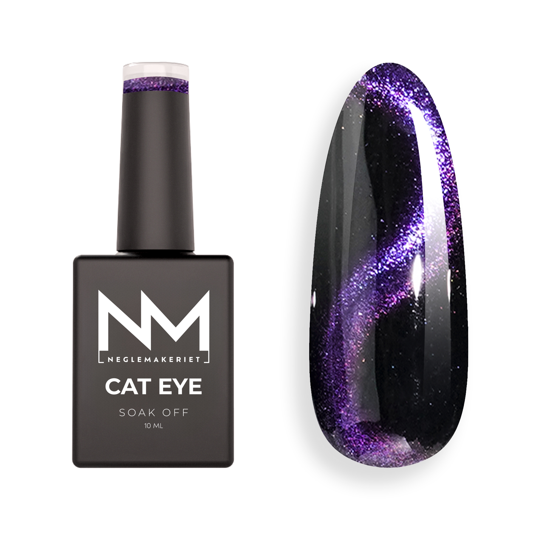 Neglemakeriet Cat Eye Gel Polish AURORA 5D #12 Purple