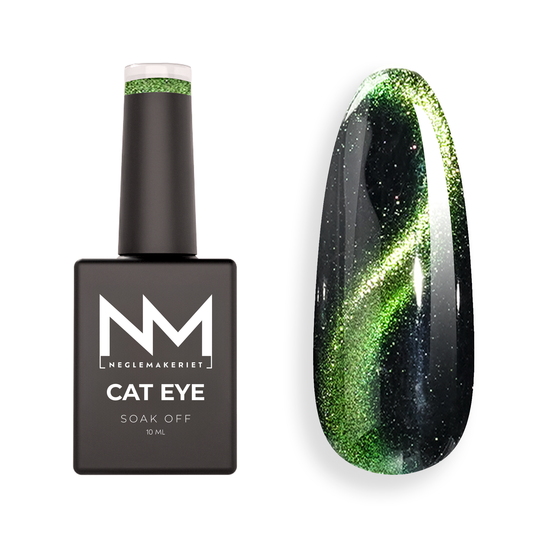 Neglemakeriet Cat Eye Gel Polish AURORA 5D #06 Green