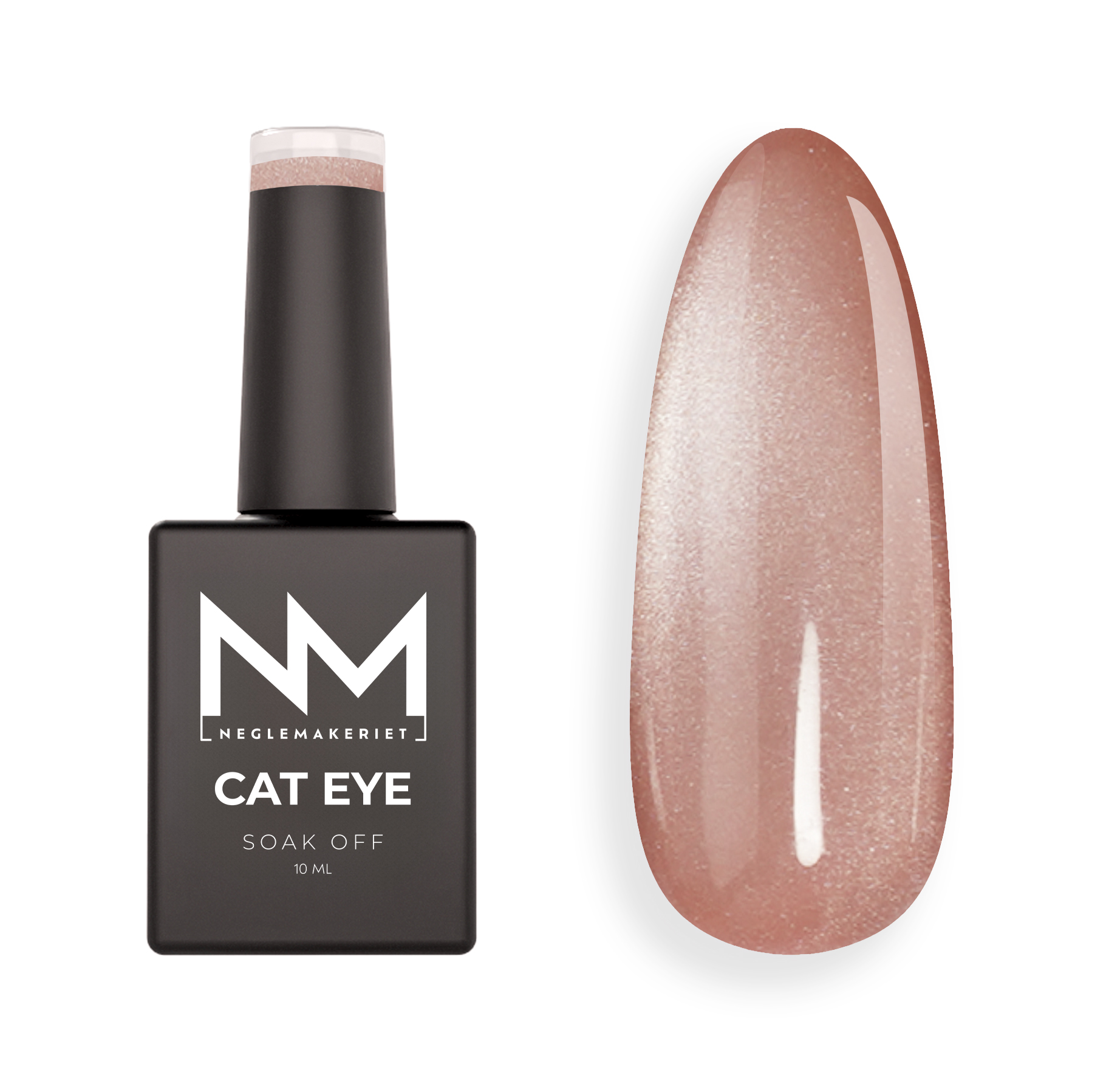 Neglemakeriet Cat Eye Gel Polish VELVET CRYSTAL #02 Pink Tan - 10 ML