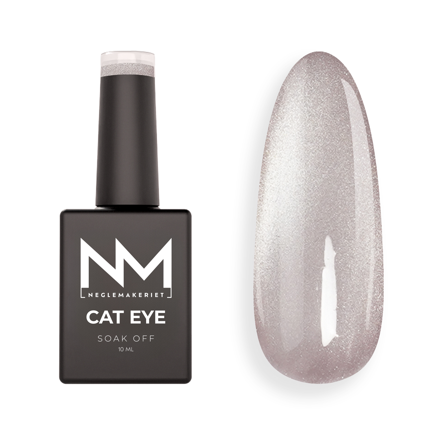 Neglemakeriet Cat Eye Gel Polish VELVET CRYSTAL #06 Silvery Pink - 10 ML