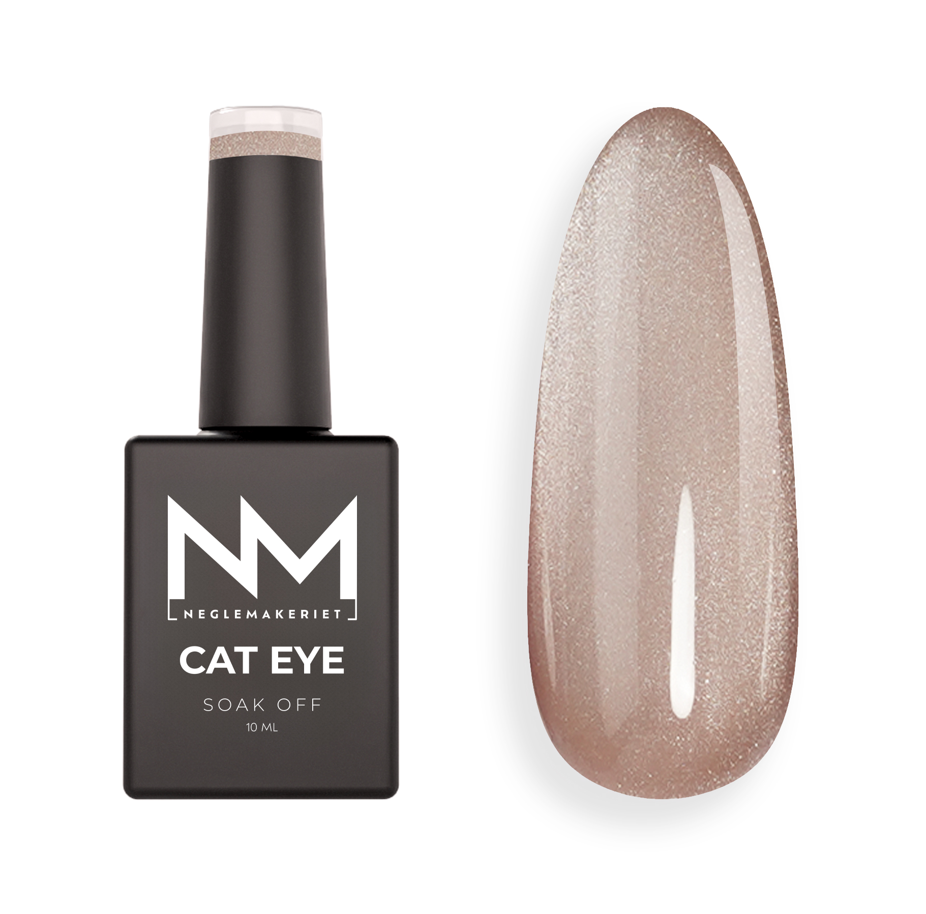 Neglemakeriet Cat Eye Gel Polish VELVET CRYSTAL #07 Sepia - 10 ML