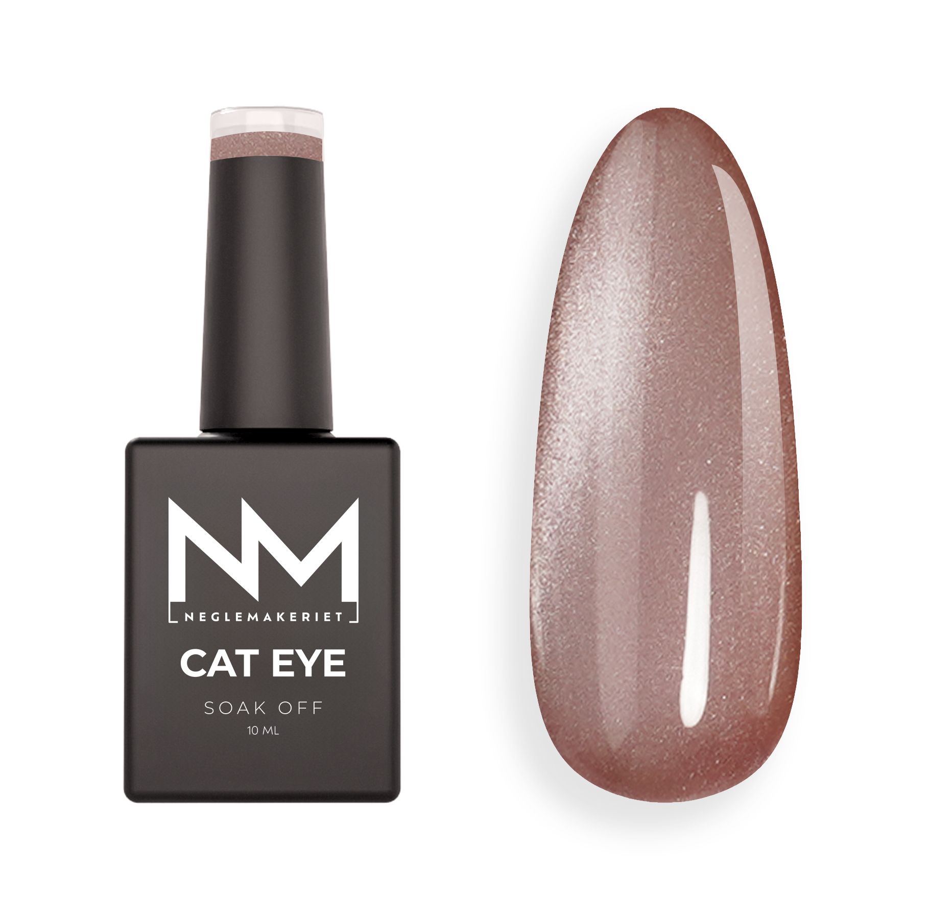 Neglemakeriet Cat Eye Gel Polish VELVET CRYSTAL #14 Vintage Maroon - 10 ML