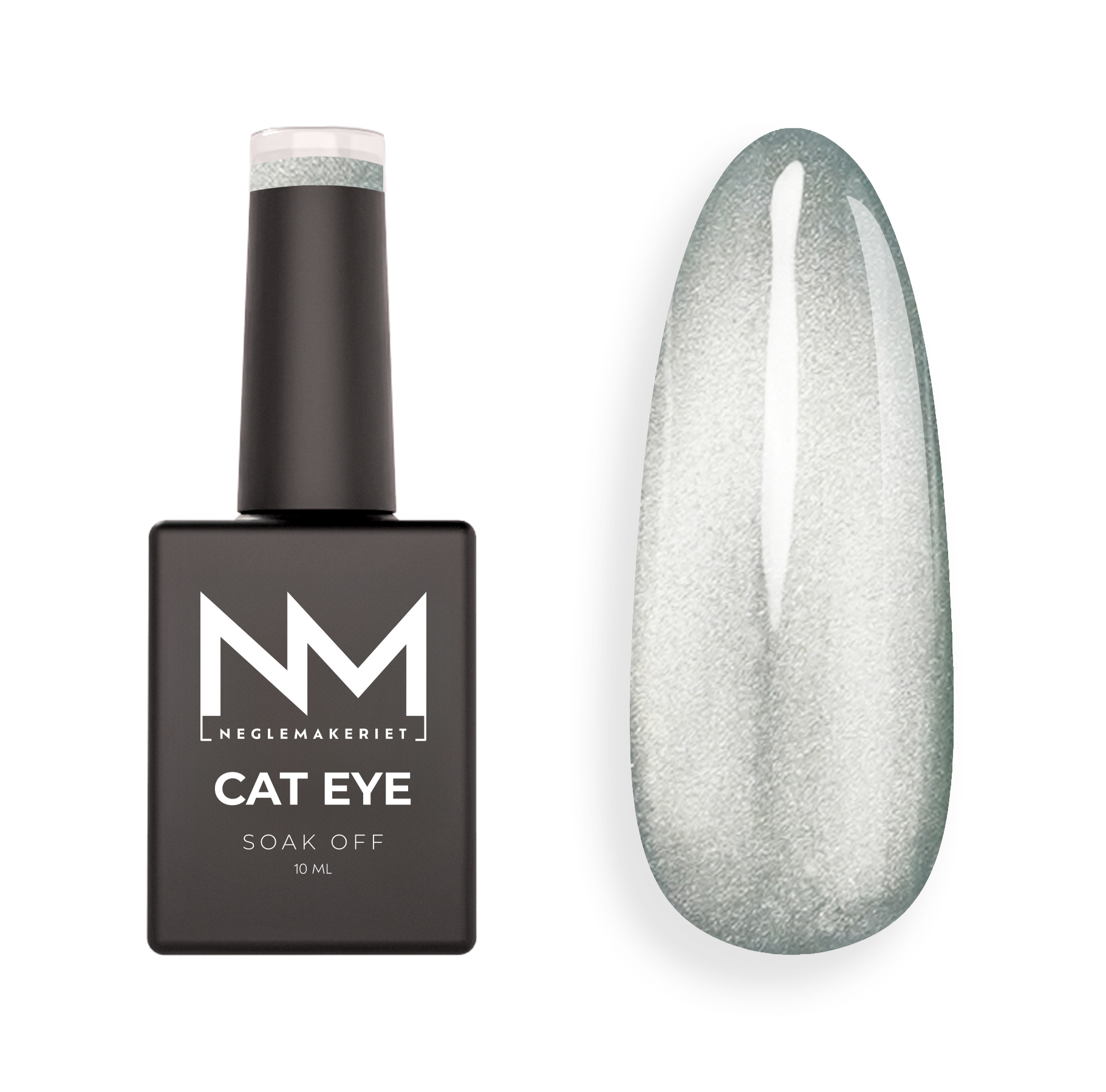 Neglemakeriet Cat Eye Gel Polish VELVET CRYSTAL #17 Dusty Teal - 10 ML