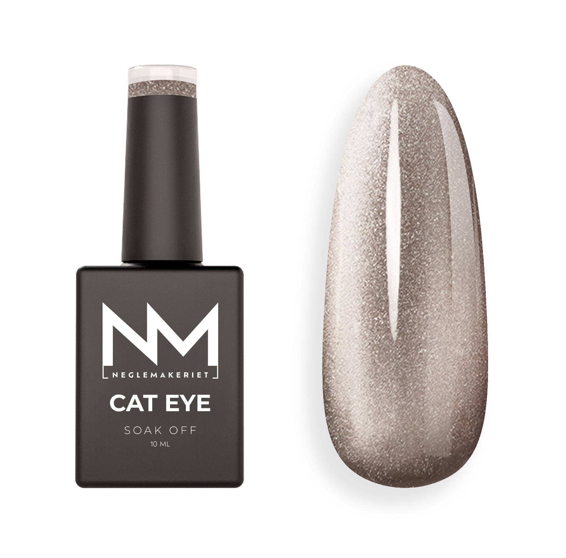 Neglemakeriet Cat Eye Gel Polish VELVET CRYSTAL #20 Blush Brown - 10 ML