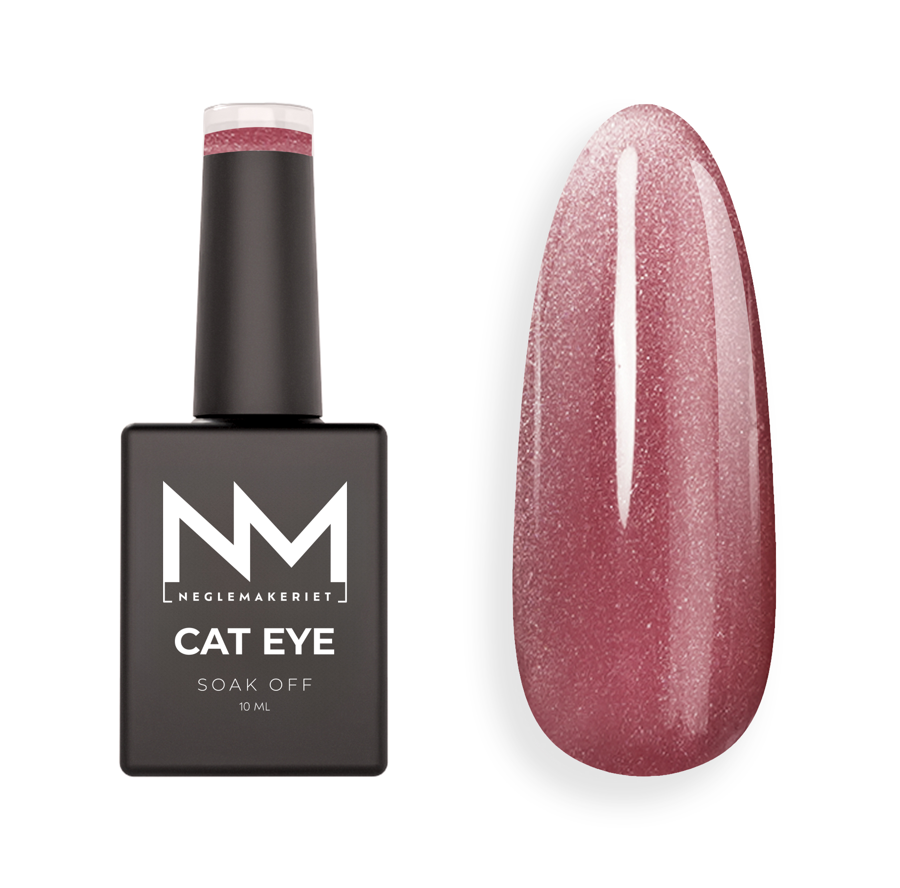 Neglemakeriet Cat Eye Gel Polish VELVET CRYSTAL #21 Deep Pink - 10 ML