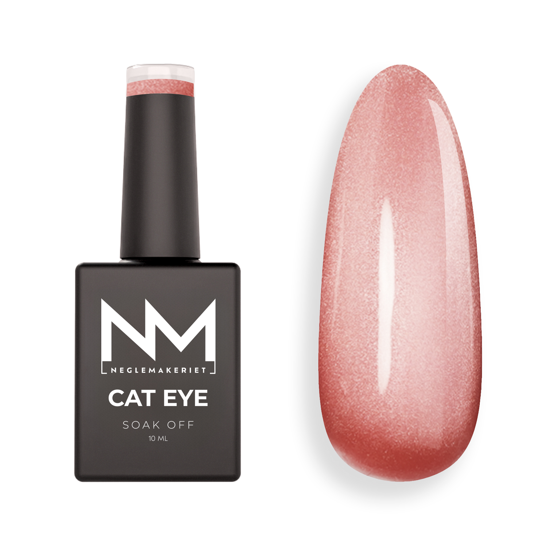 Neglemakeriet Cat Eye Gel Polish VELVET CRYSTAL #25 Dusty Rusty - 10 ML