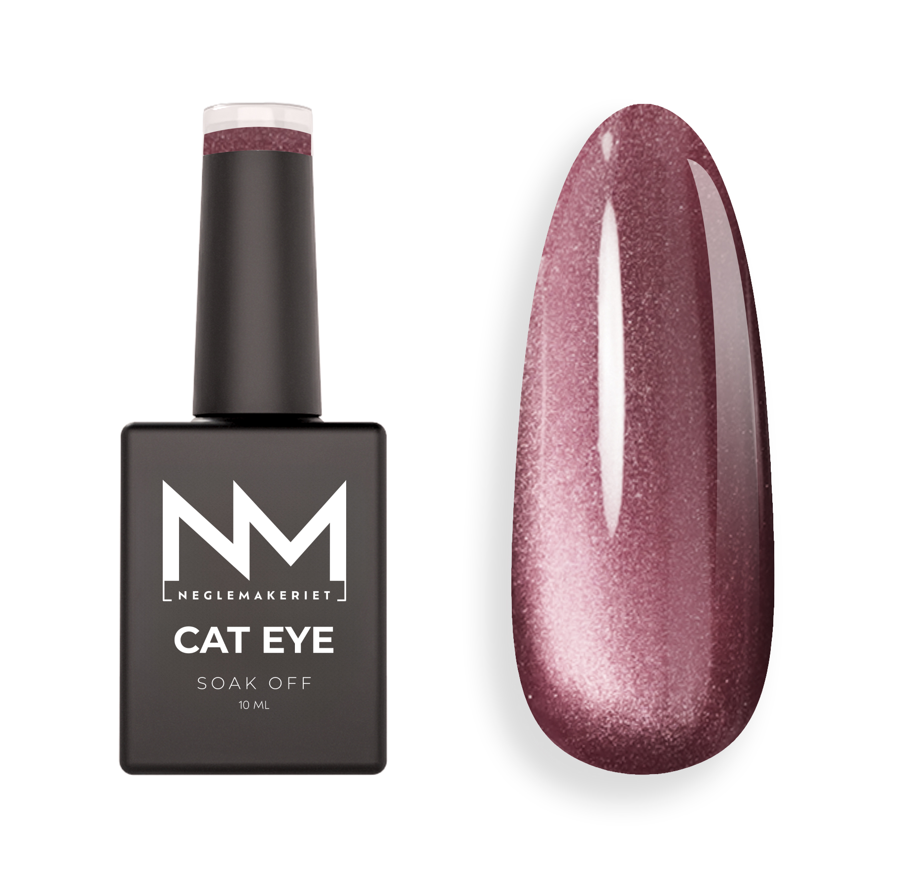 Neglemakeriet Cat Eye Gel Polish VELVET CRYSTAL #29 Deep Plum - 10 ML