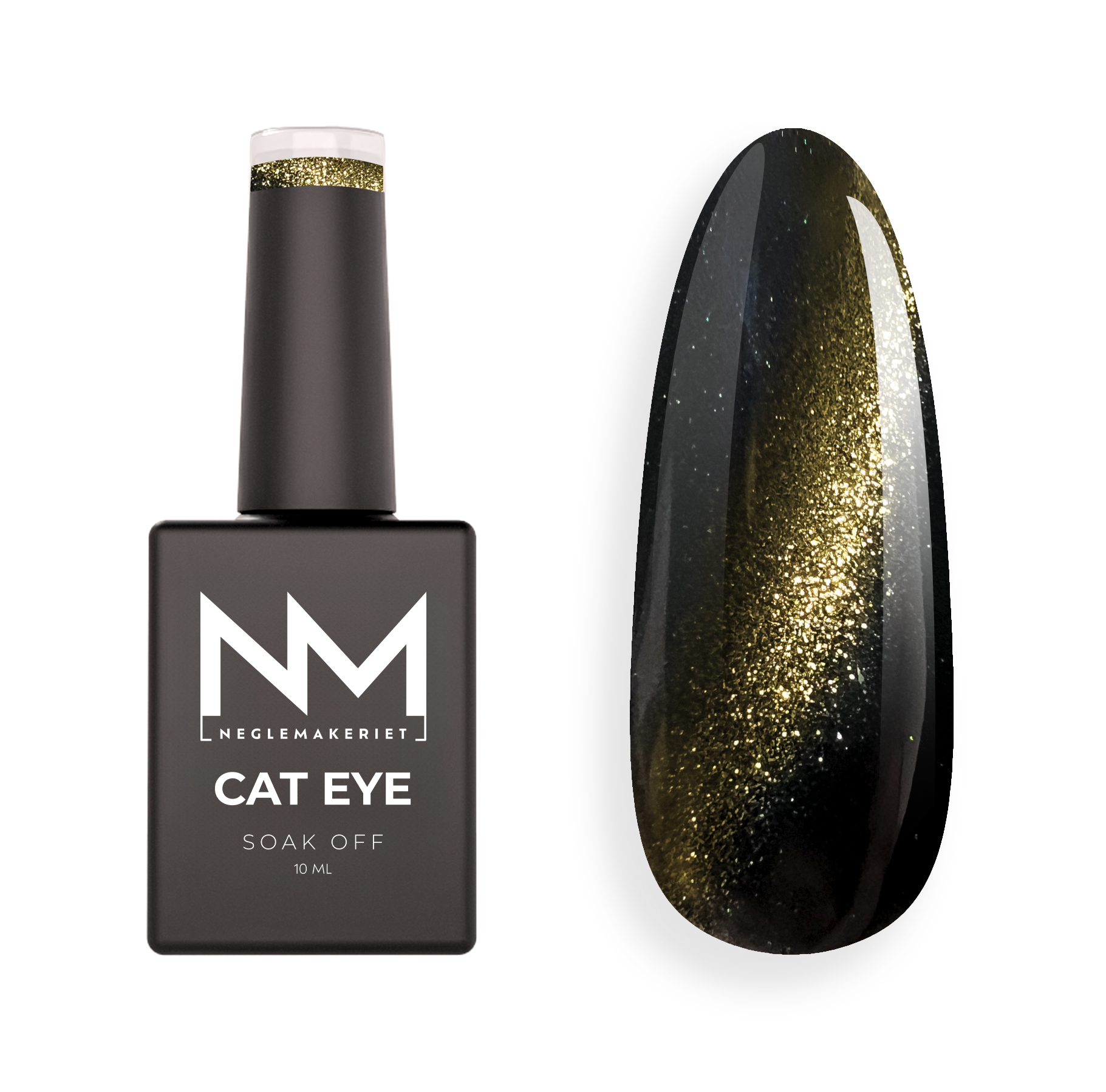 Neglemakeriet Cat Eye Gel Polish METALLIC #01 Gold - 10 ML