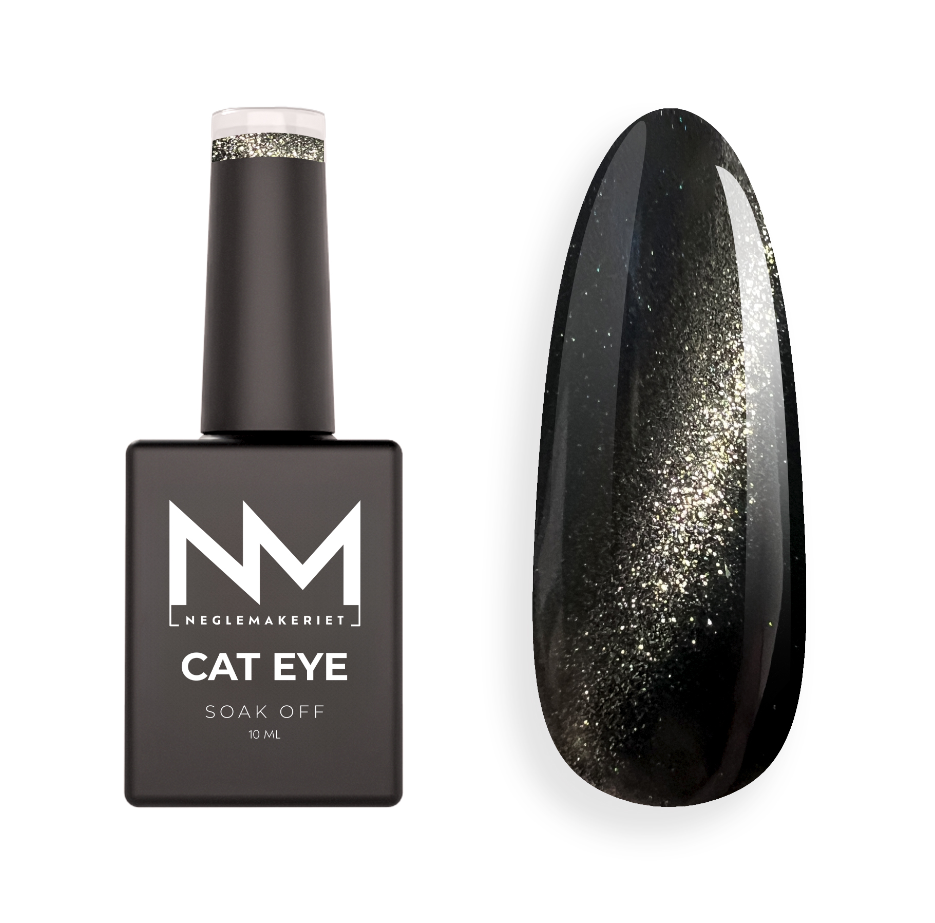 Neglemakeriet Cat Eye Gel Polish METALLIC #04 White Glow - 10 ML