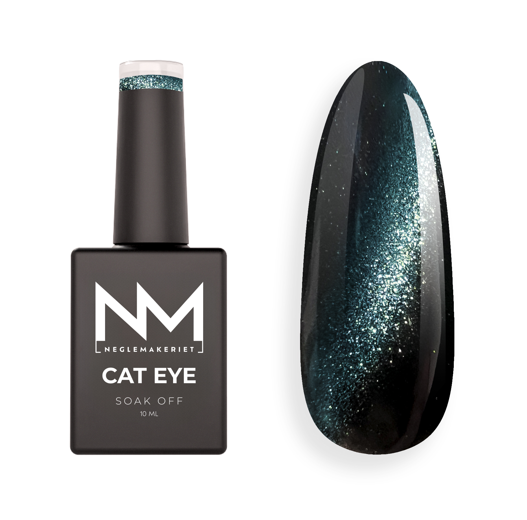 Neglemakeriet Cat Eye Gel Polish METALLIC #09 Ocean Spray - 10 ML