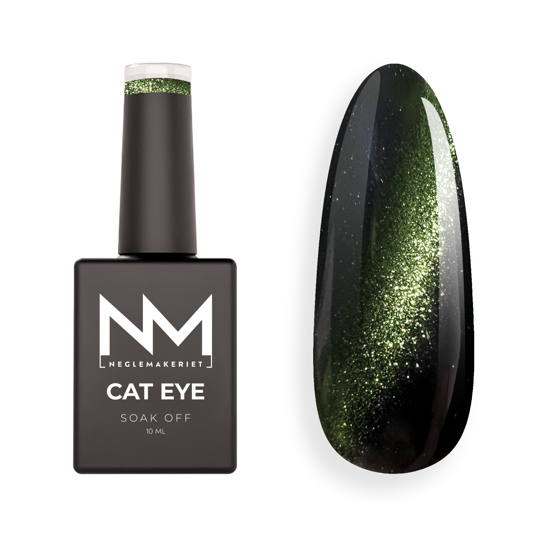 Neglemakeriet Cat Eye Gel Polish METALLIC #10 The Snake - 10 ML