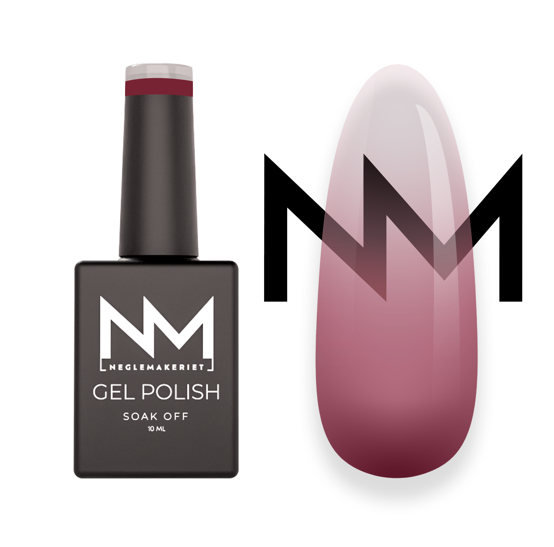 Neglemakeriet Gel Polish #097 RED ROSE SHEER - 10 ML