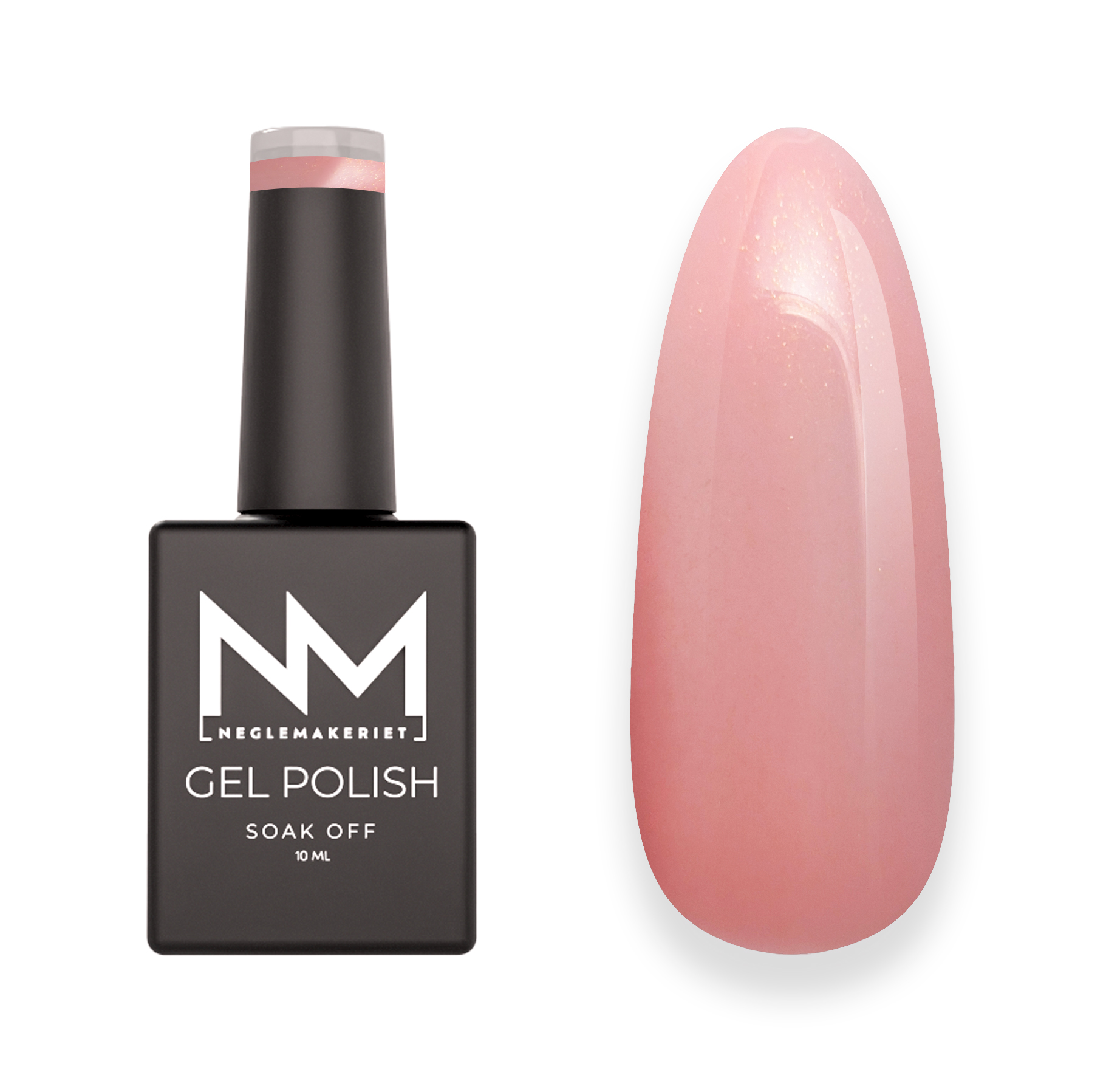 Neglemakeriet Gel Polish #166 EXTRA SHIMMERY PINK GOLDEN