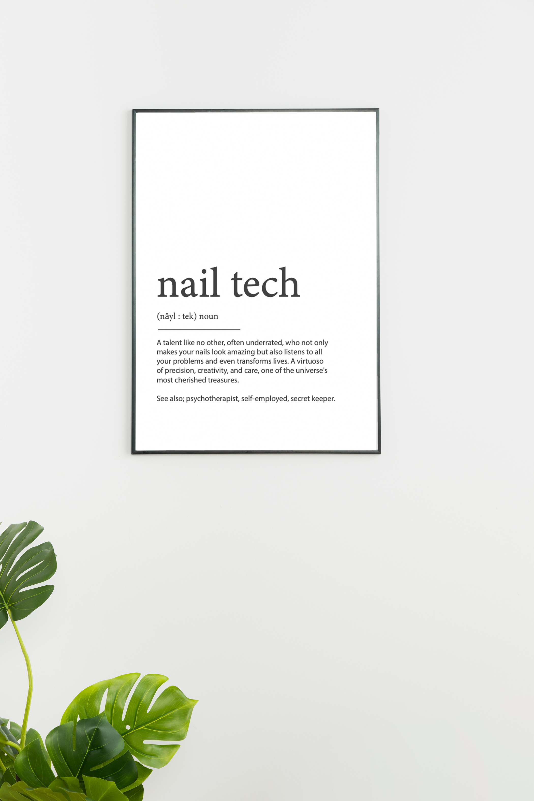 Nail Tech Poster for å printe selv fra Neglemakeriet